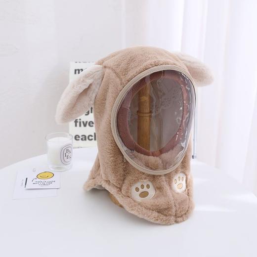 【24.9/顶】儿童冬季帽子保暖防风帽帽子围脖一体护耳帽男女童加厚保暖套头帽聚 商品图9