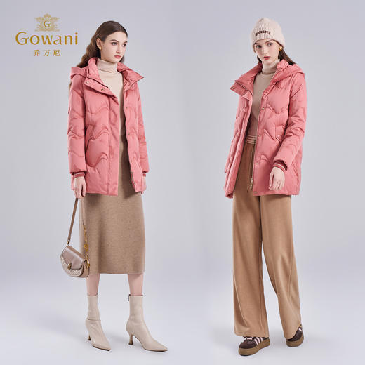 【鹅绒】乔万尼新品羽绒服轻盈保暖连帽减龄羽绒服ET4T006 商品图3