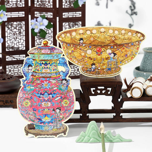 【15.9元2个（加购两件再下单）】文物修复系列 超大版本Infeel.MePET白卡造景贴纸 旧物修复师 微缩立体国潮趣味贴纸 商品图0