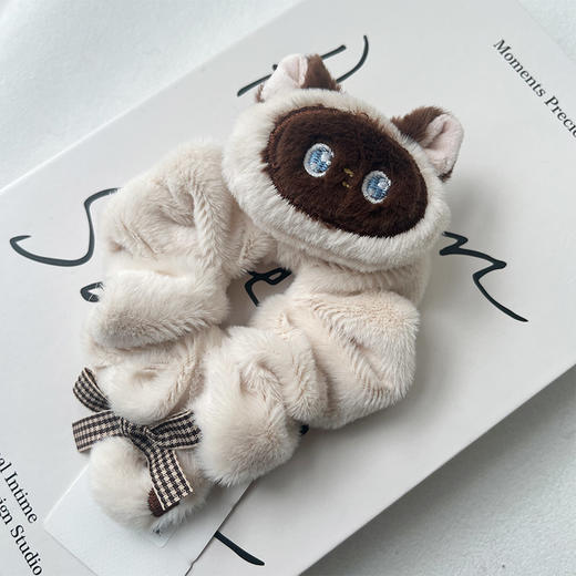 芝麻糊暹罗毛绒发圈-纪念日百货门店同款166599703 商品图0