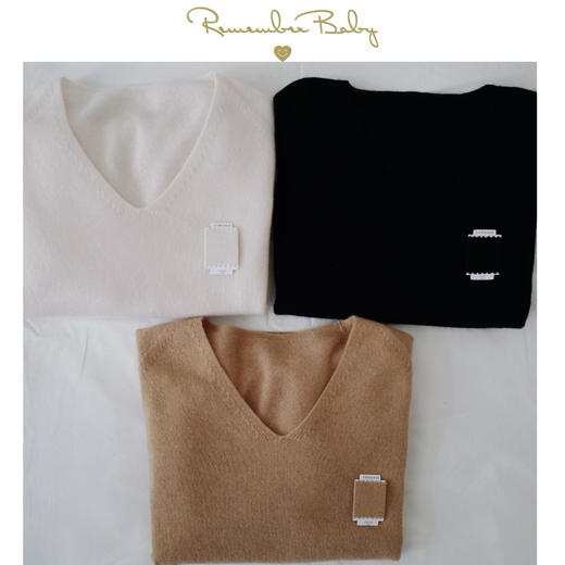 现货 / GRACE 康赛妮100%羊绒 无缝工艺 V领微廓形短款 慵懒松弛感上衣 商品图0