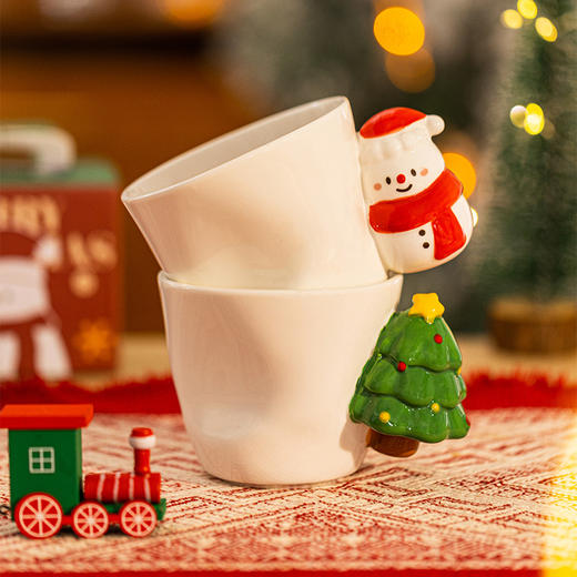 摩登主妇浮雕马克杯陶瓷杯生日圣诞节礼物家用喝水杯女生咖啡杯子 商品图1