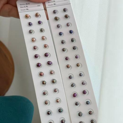 甄珠贝 来点不一样的！养耳洞小耳钉 每一对都是独1无2不可复制 ji光罕见淡水无核 珠子大小约3-5mm 925纯银针 te别的耳钉给te别的你~ 商品图6