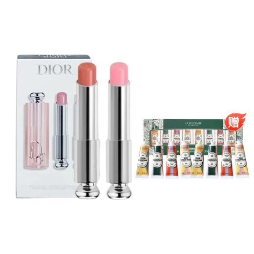【赠:欧舒丹圣诞限定护手霜八件套】DIOR迪奥 新版变色润唇膏套盒3.2g（001+012）香港直邮 商品图11