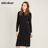 oldcolour冬季打底气质纯色百搭针织连衣裙M43106374 商品缩略图2