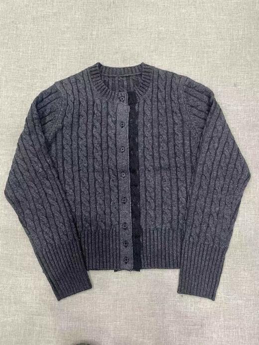 D110704冬新款时尚百搭羊毛混纺纱针织麻花毛衣女款 商品图0