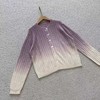 【à perles】温柔的紫色渐变马海毛开衫 商品缩略图4