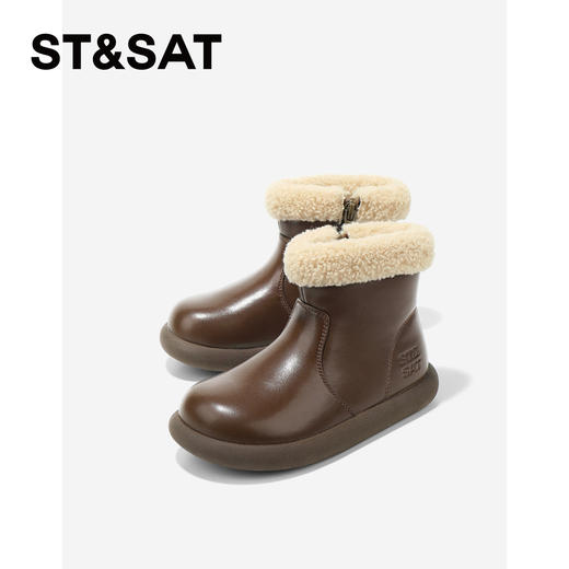 【童鞋】星期六加绒保暖简约时尚女童短靴SSD4192L0A 商品图3