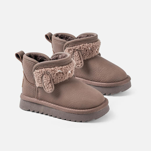 【加绒🔥】ANNIL/安奈儿童鞋女童加绒加厚防滑雪地靴天鹅绒民族风棉鞋户外鞋HG5411651 商品图1