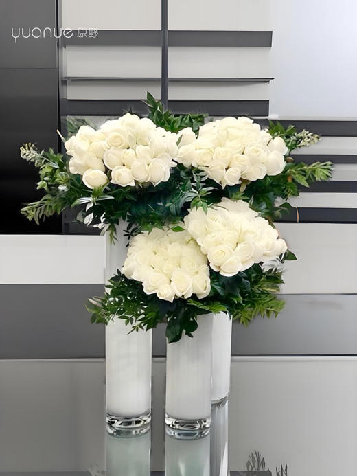 高档假日酒店大堂仿真假花摆设件圆桌大厅售楼商场会所玫瑰装饰花 商品图4