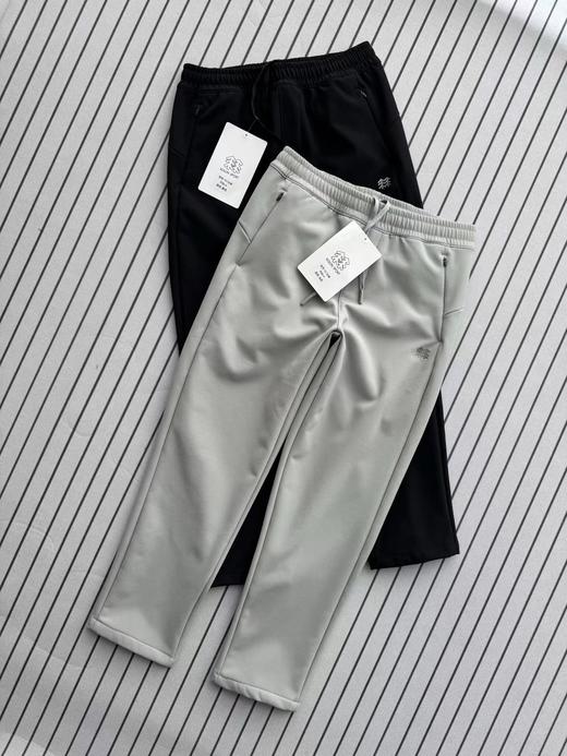 D110732情侣针织修身加绒加厚保暖运动休闲长裤 商品图0