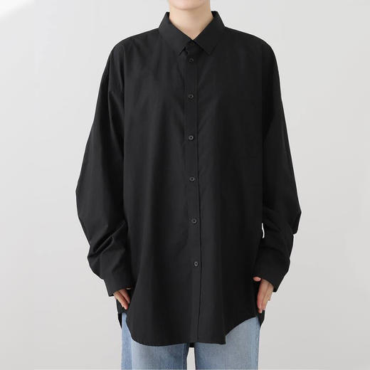 ATON SUVIN BROAD WASHED SHIRT 男女中性印度长绒棉水洗长袖衬衫 商品图0