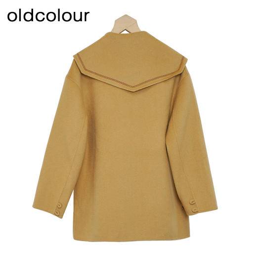 oldcolour学院风大衣冬季新款气质减龄大码毛呢外套女O48152406 商品图1