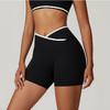 跃牌【安琪拉系列】交叉高腰瑜伽短裤紧身裸感蜜桃提臀运动短裤女三分健身裤DK3501 商品缩略图3