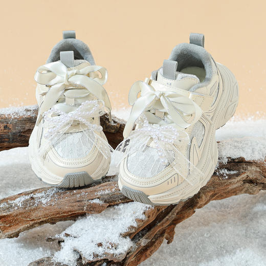 ANNIL/安奈儿童鞋女童儿童秋冬加绒加厚老爹鞋可爱公主休闲运动鞋HG5405676 商品图1