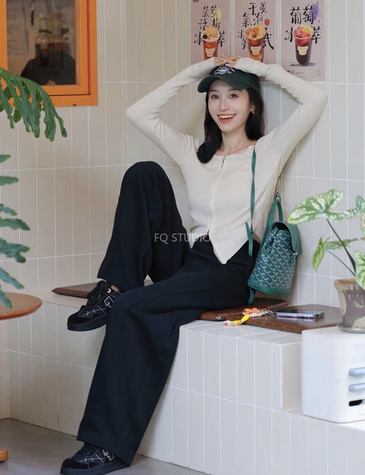 【三色斜字纹纯棉牛仔裤】量身定做纸片人既视感!梨形身材直接封神，进口机器，重工斜字纹编织，辨识度up 商品图5