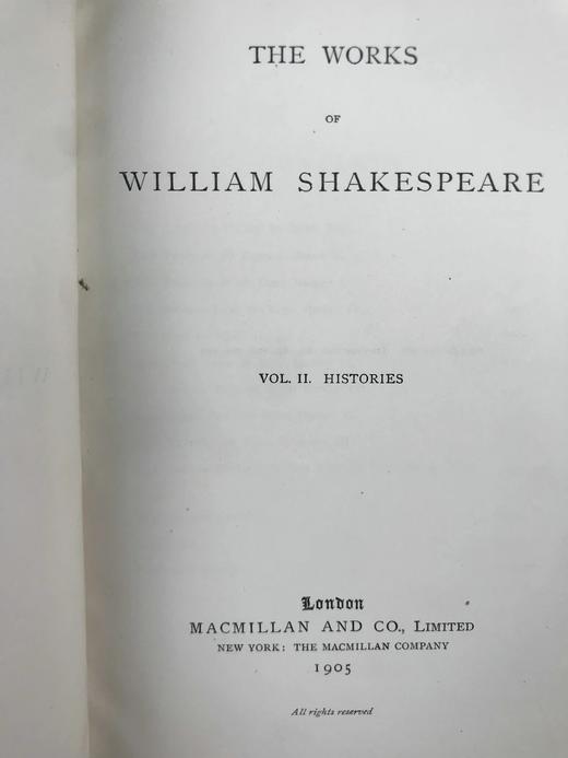 工坊特装本！1905年 莎士比亚历史剧集 真皮精装32开 商品图3