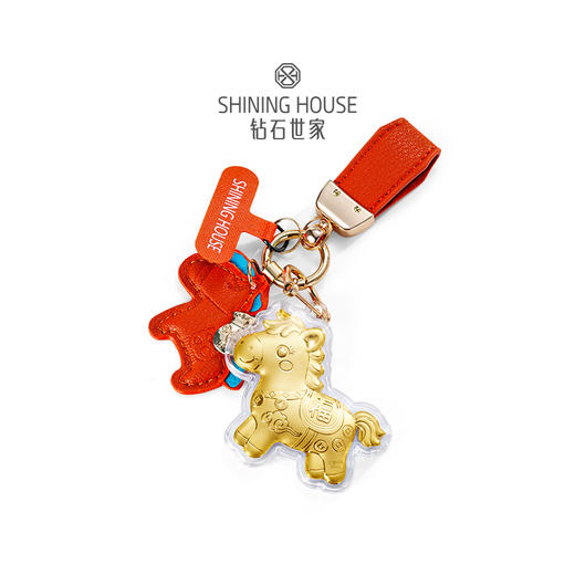 【到店兑换券】【福气哒哒】钻石世家 足金饰品 “马上有福” “马上暴富”黄金包挂礼盒20mg到店兑换券 ，需预约咨询门店确认详情【预约到店自提/不支持邮寄 / 未使用随时退/到期自动退】 商品图2