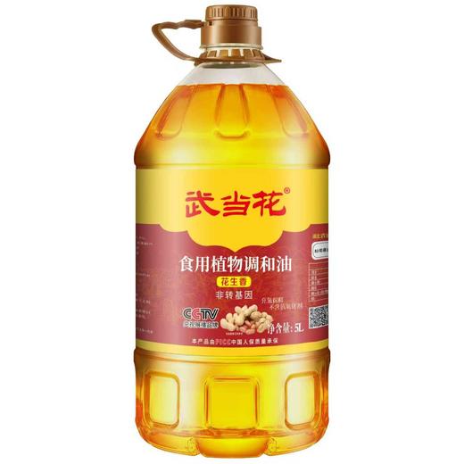 【湖北安舜食品公司】武当花非转基因花生香食用植物调和油  5L/壶 商品图0