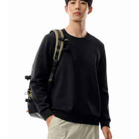 安踏加绒运动卫衣男装圆领套头衫长袖上衣152547709N-4