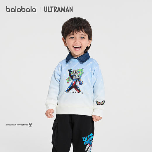 【奥特曼IP商场同款】巴拉巴拉童装男童卫衣儿童2025新款冬装加绒 商品图1
