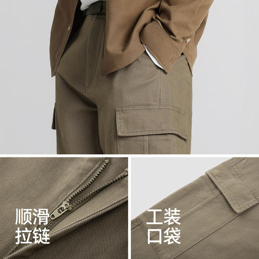 森马休闲裤男迷彩工装裤潮酷松弛阔腿裤2025冬季新款长裤户外流行 商品图3