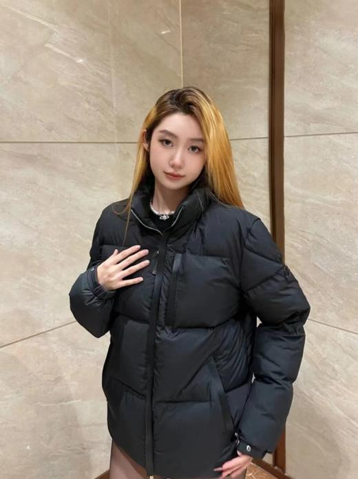 D110734秋冬新款Besbre立领小羊皮防风条羽绒夹克外套男女同款 商品图0