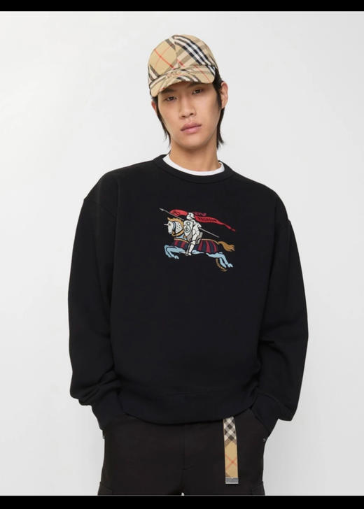 B.B 骑士徽标彩色刺绣棉质圆领卫衣25新款 WY938 商品图0