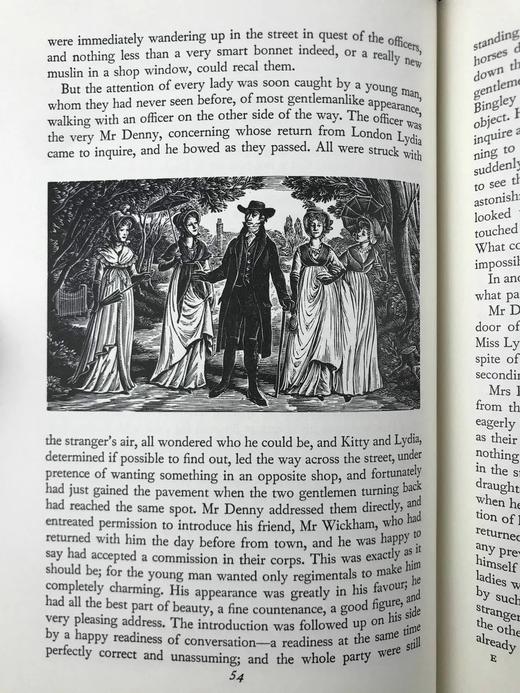 简·奥斯汀《傲慢与偏见》 配木版画插图 精装18开带书匣 商品图9
