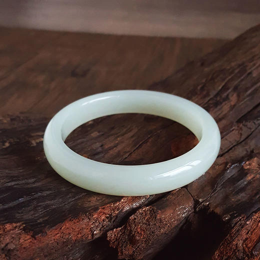 【天然正品】天然俄料正桩细腻油润度佳58.5号和田玉手镯58.5号（皆取最大值）女士050425AH35 商品图4