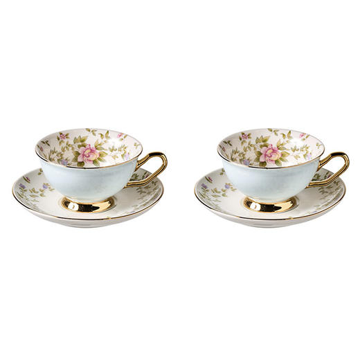 罗莱礼品-清甜花语双杯碟组 商品图3