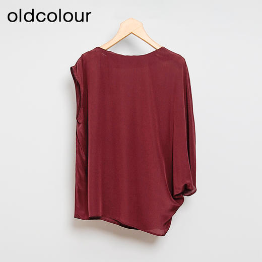 oldcolour欧珂夏季时尚高级感简约纯色真丝无袖套头衫女O25014550 商品图1