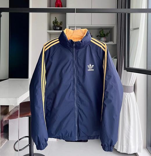 D110768随便怎么搭都好看！三叶草撞色两面穿立领棉服 商品图5