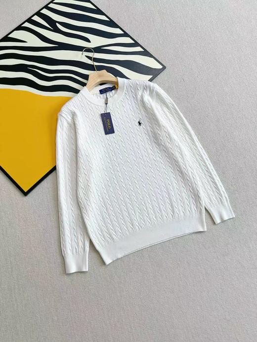 D110720秋冬季圆领麻花羊毛衫男女情侣款休闲毛衣 商品图8