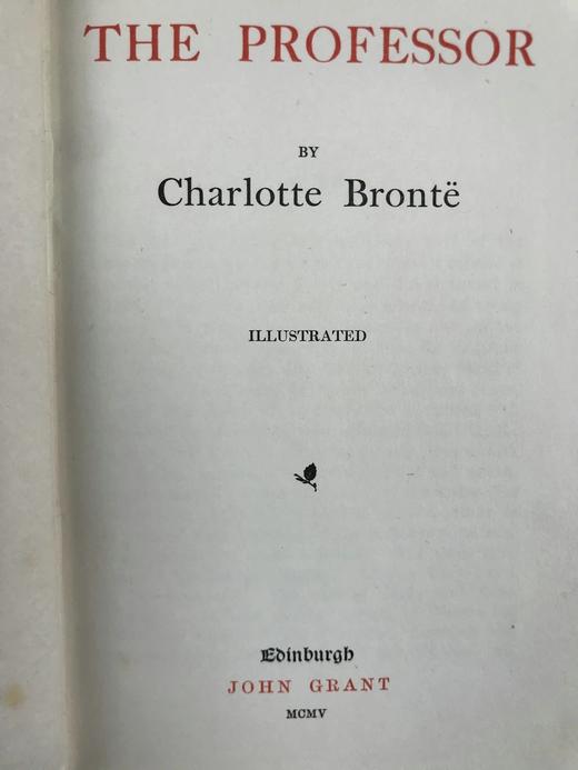 1905年 夏洛蒂·勃朗特《教师》 4幅插图 漆布精装32开 商品图4