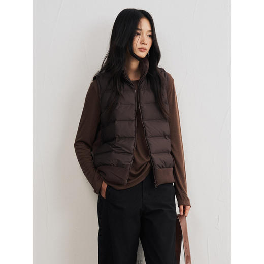 秋冬羽绒马甲鸭绒背心 休闲保暖摇粒绒马甲 百搭高端时尚外套 商品图1