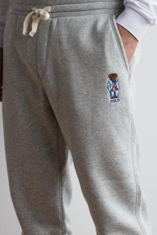 R.L 秋冬款小熊刺绣 加绒收口长裤卫裤 WK839 商品图4