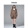 VIMAGE纬漫纪工装风腰部抽绳大口袋设计休闲时尚棉娄V2410102 商品缩略图0