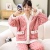希燕茵珊瑚绒睡衣秋冬女学生可爱家居服套装法兰绒可外穿保暖加厚保暖XY0005★ 商品缩略图0