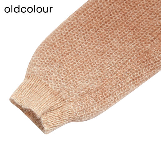 oldcolour冬季新款气质百搭圆领长袖短款套头针织衫女P480502A1 商品图4