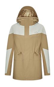 探拓女款中长款套抓绒三合一冲锋衣B1445166CF 商品图0