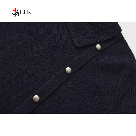 司歌翻领套头长袖毛衣收腰女秋冬G92G3550 商品图4