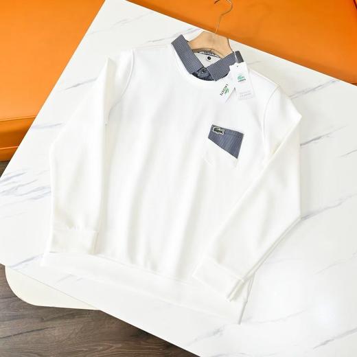 发鳄25ss秋冬新款空气层男士运动休闲假两件长袖！ 商品图4