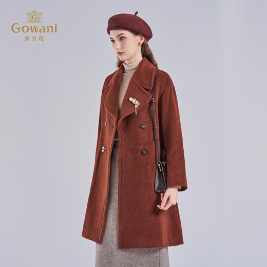 乔万尼羊毛大衣外套女秋冬高级感秋冬新款羊驼毛ET4A845 商品图1