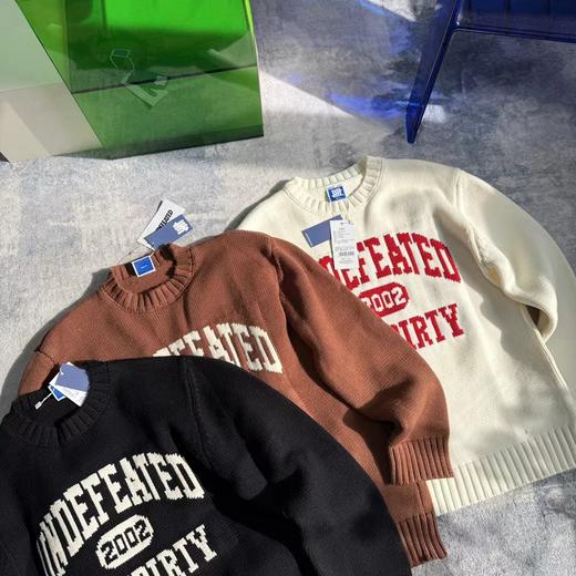 D110757超厚实五道杠提花logo圆领针织衫毛衣 商品图3