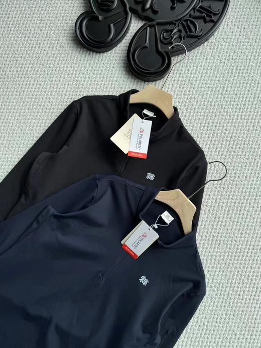 D110754抓绒衣保暖男士POLARTEC混纺半拉链长袖T恤打底卫衣 商品图2