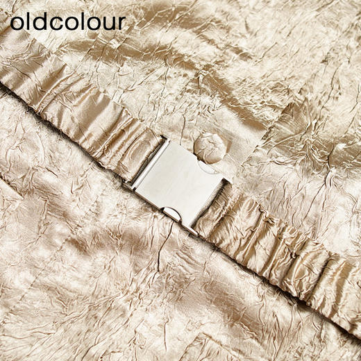 oldcolour欧珂冬季高级感立领修身中长款棉衣女O41082310 商品图4