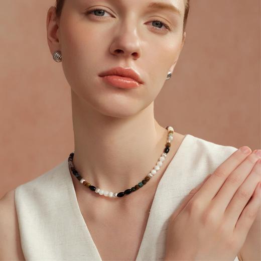 Neverfar Essential·秋冬系列琉光玛瑙串珠项链 商品图1