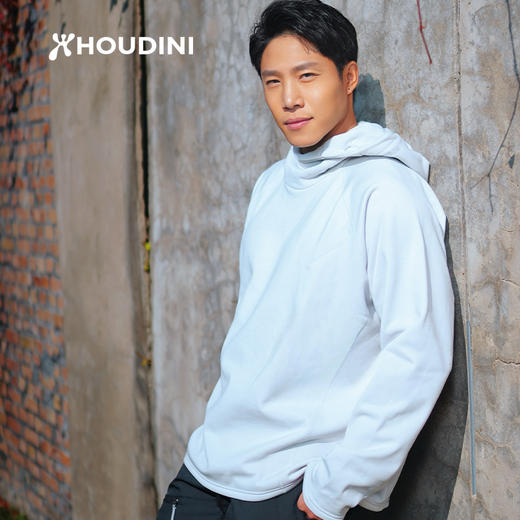 HOUDINI胡丁尼 Boxer魔术箱户外25秋新男套头运动连帽抓绒衣卫衣 830057 商品图6