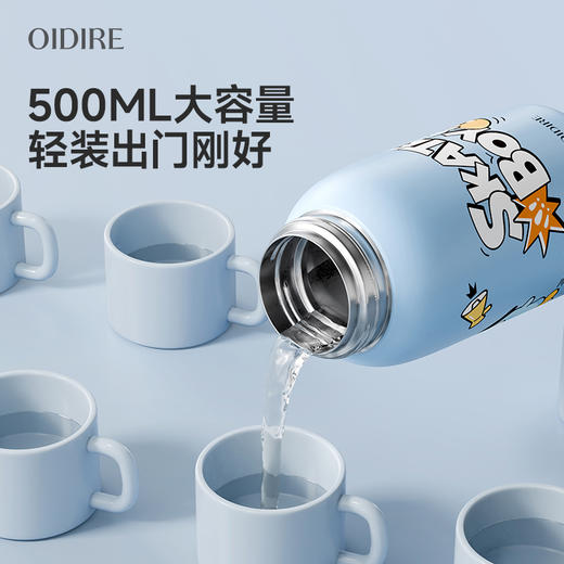 【文怡之选】OIDIRE 智能指纹水杯 SUS316L不锈钢内胆 双盖防护 实时温显 整机可冲洗 水杯 保温杯 商品图3